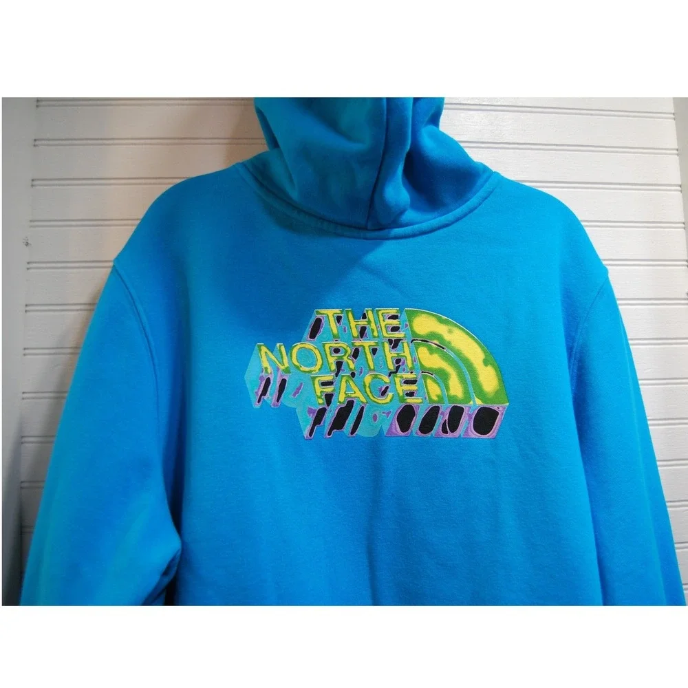 Men's XL The North Face Distorted‎ Half Dome LX Hoodie Blue Sleeve Coordinates